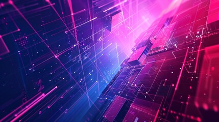 Obraz premium illustration abstract background of network