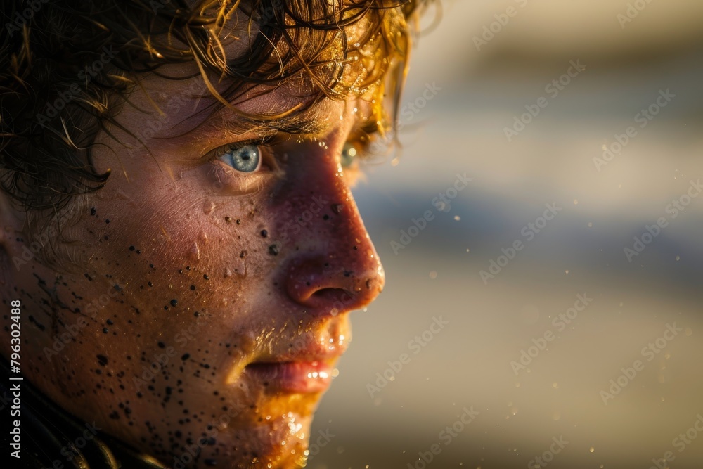 Aufkleber this image captures the ethereal beauty of golden light with a soft bokeh effect, creating a feeling