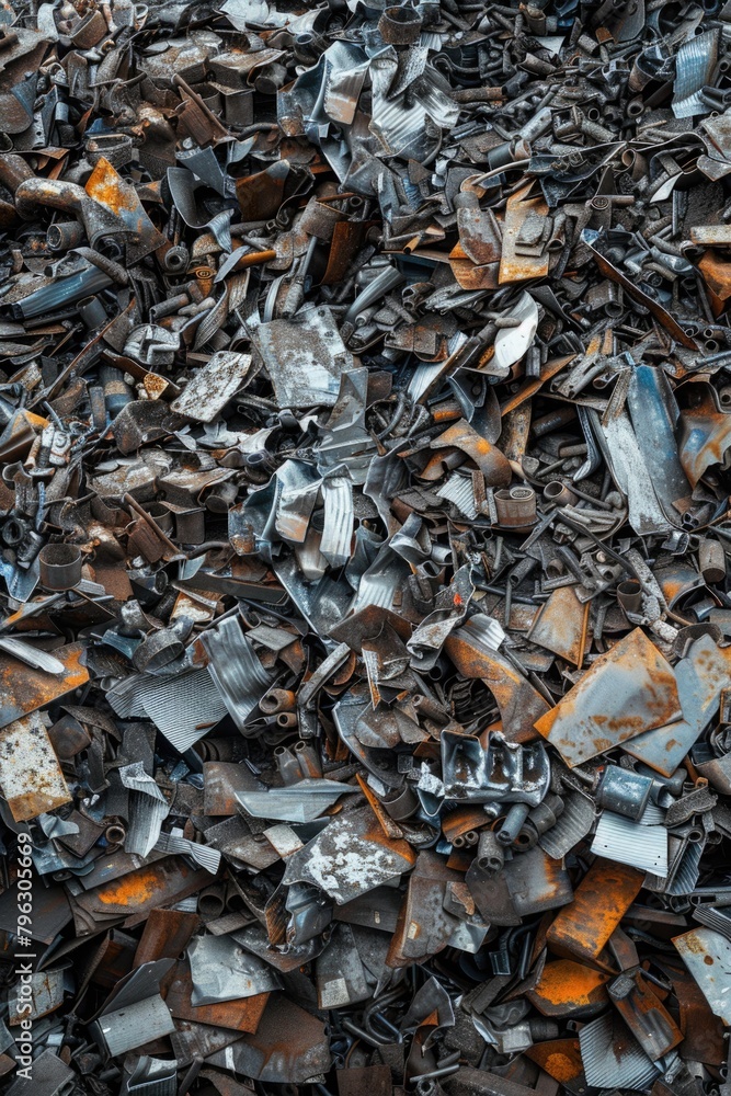 Poster a pile of broken electronics sitting on top of a pile of rubble. suitable for technology and environ