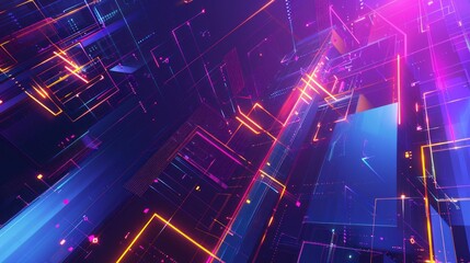 illustration abstract background of  network, server