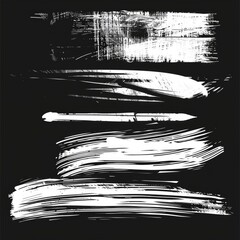 Abstract black and white brush strokes. Suitable for artistic projects