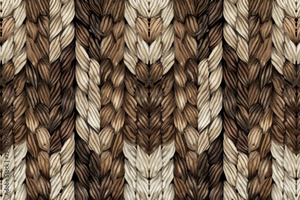 Poster detailed close up of a knitted pattern, perfect for backgrounds or textures
