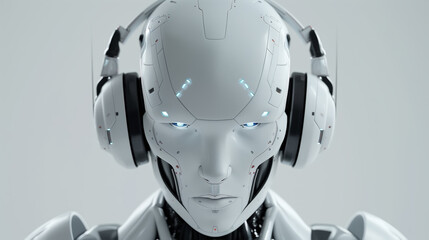 Close-up image of an android - obrazy, fototapety, plakaty