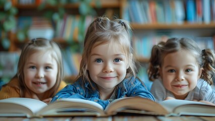The Importance of Reading for Children's Development and Academic Success. Concept Child Education, Reading Benefits, Academic Growth, Cognitive Skills, Literacy Promotion