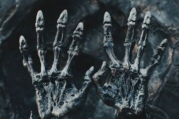 Close-up of hands covered in mud, suitable for nature or gardening themes