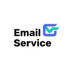 Fast Sending Email Marketing Check Mark Logo Vector Abstract Illustration Icon Design Template Element 