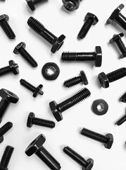 nuts and bolts isolated