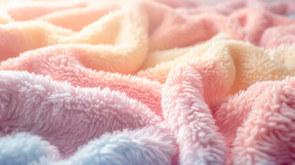 soft plush background in pastel colors