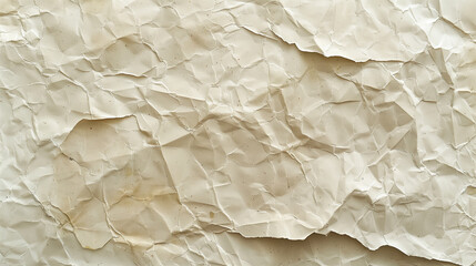 Obraz premium pale cream rough craft crumpled paper texture background