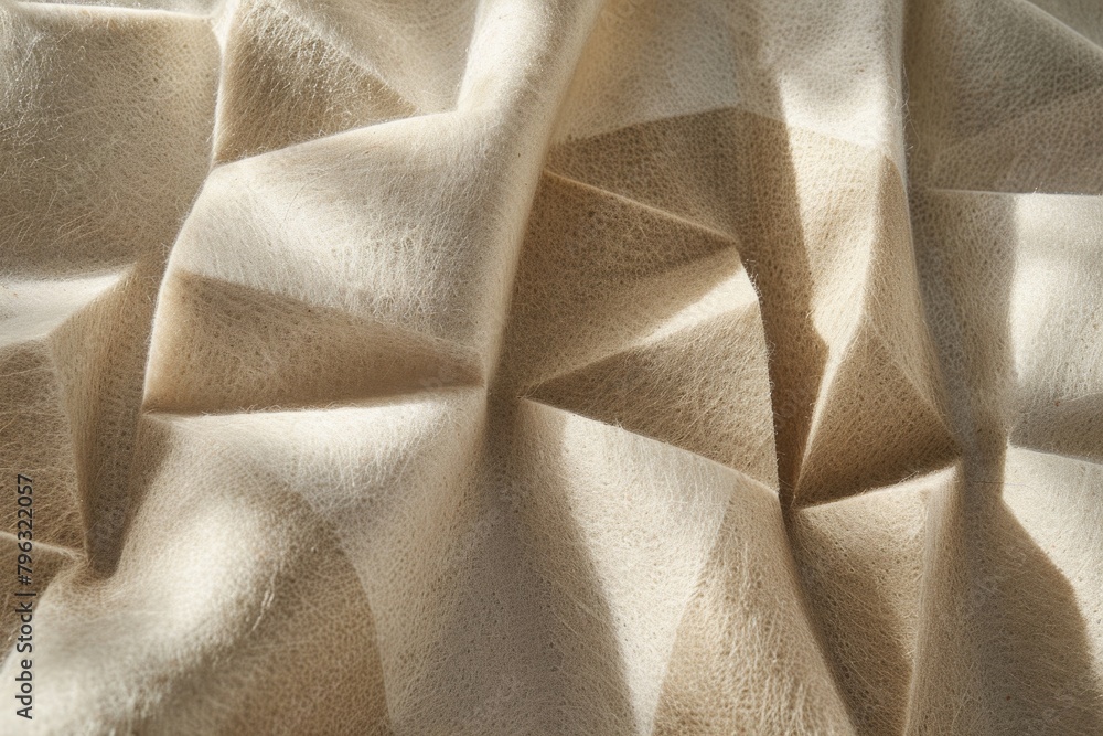 Poster close up of a blanket with a unique pattern, perfect for cozy home decor projects