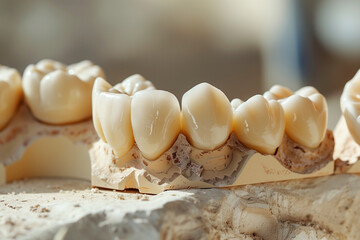 production of ceramic dental crowns
