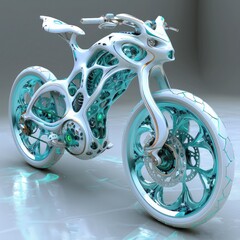 3d render of a motorcycle