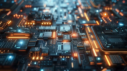 Fototapeta premium electronic circuit board