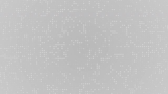Looping white dot gradation background of gray