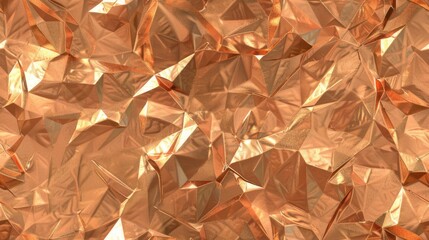 bronze metallic seamless background with triangles