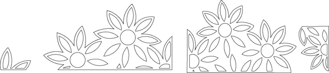 sketch illustration of classic traditional ethnic floral background pattern vector design