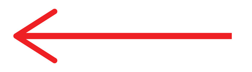 Obraz premium Red arrow vector. Red arrow icon.