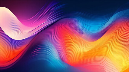 Modren colorful wavy background