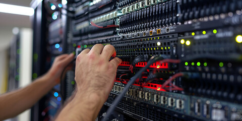 The Backbone of Bytes: Server Maintenance in Action", Digital Lifelines: The Pulse of Connectivity"