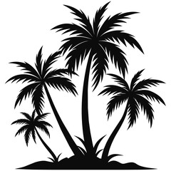Tropical Palms Tree - Vibrant Nature Icon