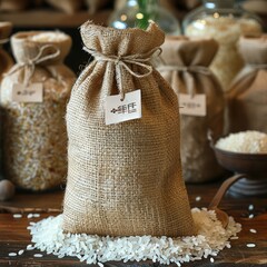 sack of wheat flour and bread