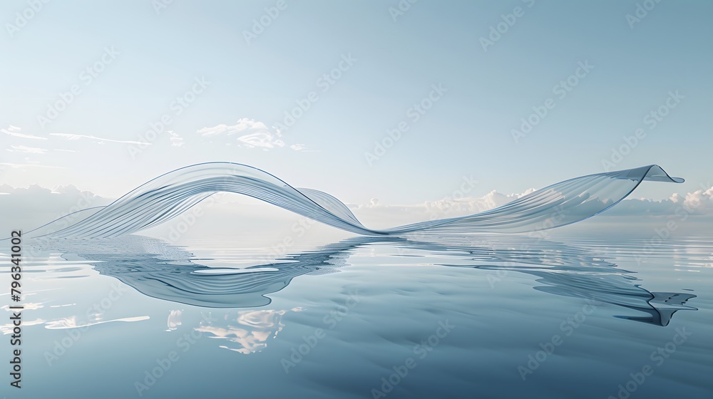 Poster background of water splashing and waves on the sea.