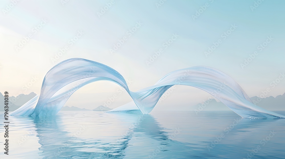 Poster background of water splashing and waves on the sea.