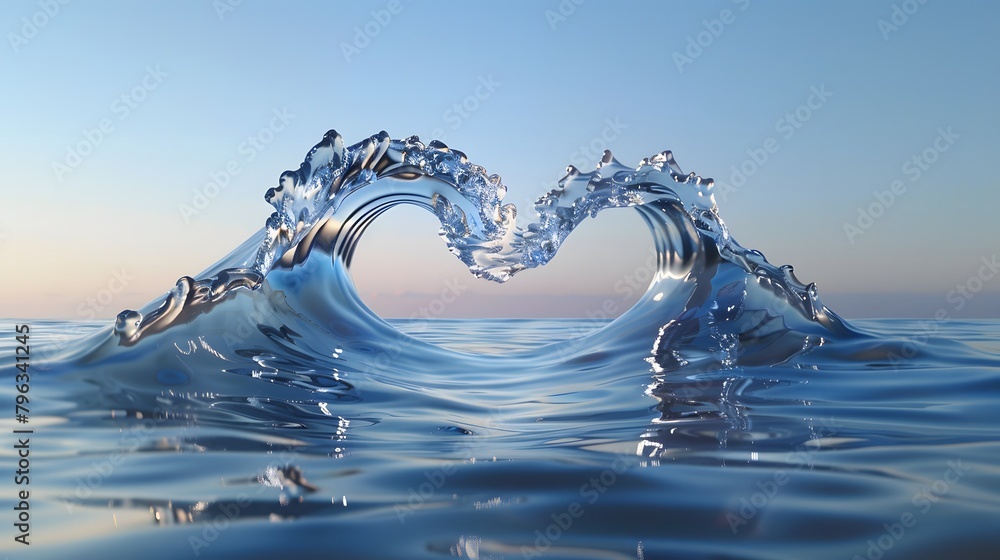 Poster background of water splashing and waves on the sea.