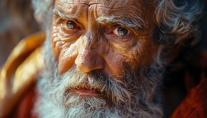 Saint Peter at the gates of golden heaven, Format Film Camera,generative ai