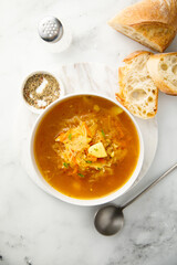 Homemade sauerkraut soup