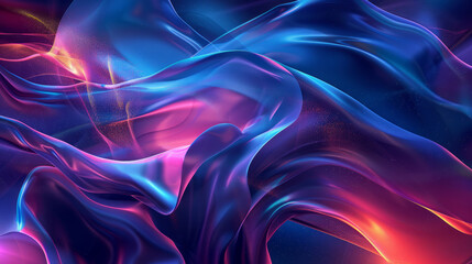 Obraz premium Vibrant abstract background with flowing blue and pink colors
