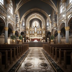 Fototapeta premium Christian Church Interior