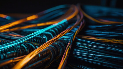 "Dynamic Data Cable Glow for Information Transfer"
