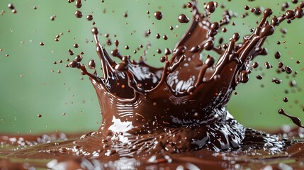 an explosive chocolate splash