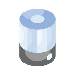 Isometric vector of smart speaker, editable icon