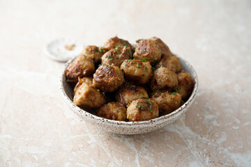 Traditional homemade Swedish meatballs