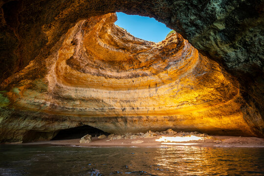 Algar de Benagil or Caves of Benagil, the most famouse cave in Algarve, Portugal