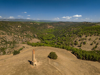 Abandoned surroundings of the Castillo mine, in Las Navas de Tolosa, in La Carolina (Jaén, Andalusia, Spain)