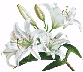 Obraz premium a close up of a white flower