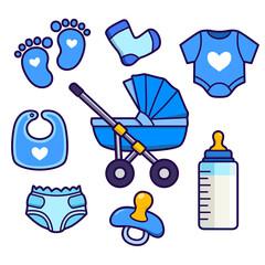 baby child sticker set