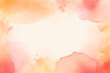 Peach watercolor background texture soft abstract illustration blank empty with copy space for product design or text copyspace