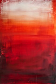 Abstract artwork in the manner of light orange and light brown gradient color blends, featuring red hue and white edges.