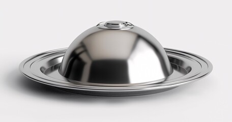 a silver tray with a lid