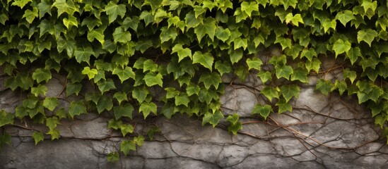 Wall adorned with lush green foliage