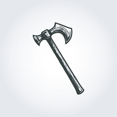 axe line art logo icon