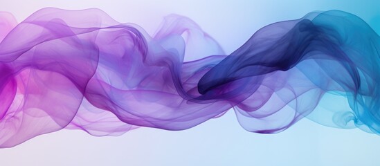 Naklejka premium Blue and purple swirling smoke