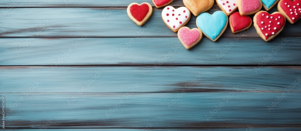 Poster Close-up of various cookies on a table