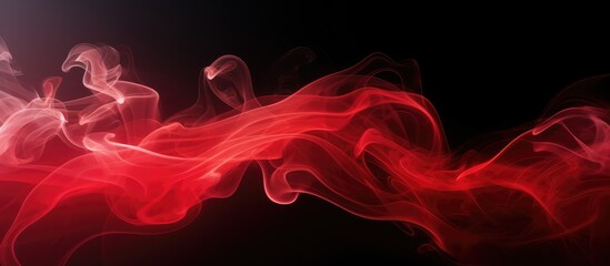 Obraz premium swirling smoke on black backdrop