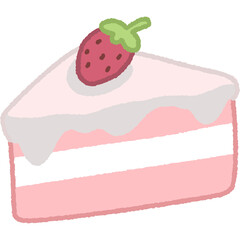 Dessert illustration, cute, bright colors, hand drawn, cute lines