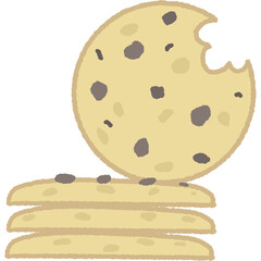 Dessert illustration, cute, bright colors, hand drawn, cute lines